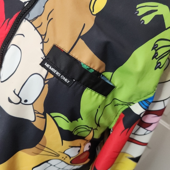 UNISEX Members Only RUGRAT Windbreaker Jacket  Size Large - Picture 8 of 9